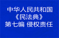 中华人民共和国《民法典》第七编  侵权责任